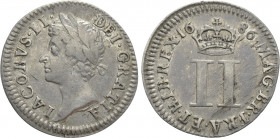 GREAT BRITAIN. James II (1685-1688). 2 Pence (1686)