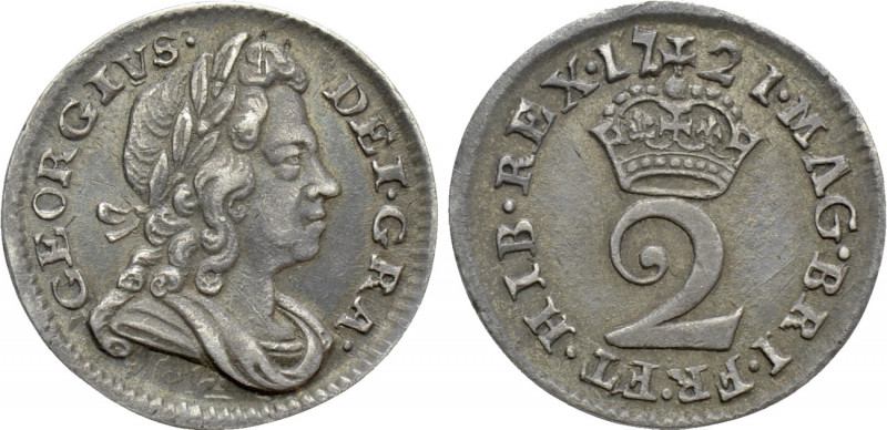 GREAT BRITAIN. George I (1714-1727). 2 Pence (1721). 

Obv: GEORGIVS DEI GRA. ...