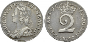 GREAT BRITAIN. George II (1727-1760). 2 Pence (1746)
