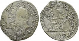 ITALY. Piacenza. Ottavio with Alessandro (1549-1586). Parpagliola (1590)