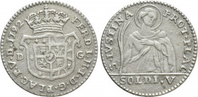 ITALY. Piacenza. Ferdinando I di Borbone (1765-1802). 5 Soldi (1792)