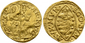 ITALY. Venice. Carlo Ruzzini (1732-1735). GOLD  Quarto di zecchino