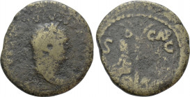 TITUS (79-81). Semis. Uncertain mint in Thrace. Judaea Capta issue