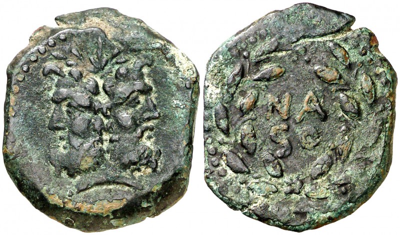 (s. II a.C.). Incierta Romano-Siciliana. As. (S. 1167 var. de Panormos) (CNG. II...