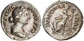 (161-175 d.C.). Faustina hija. Denario. (Spink 5257) (S. 145) (RIC. 698). 3,34 g. EBC-.