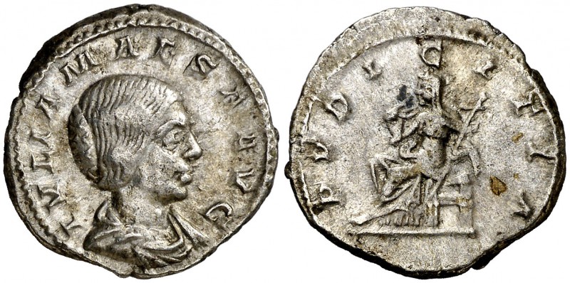 (218-220 d.C.). Julia Maesa. Denario. (Spink 7756) (S. 36) (RIC. 268). 4,18 g. M...