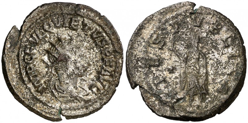 (260-261 d.C.). Quieto. Antoniniano. (Spink 10831) (S. 14a) (RIC. 11). 4,42 g. E...