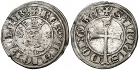 Sanç I de Mallorca (1311-1324). Mallorca. Dobler. (Cru.V.S. 547) (Cru.C.G. 2515a). 1,68 g. Golpecitos. BC+/MBC-.