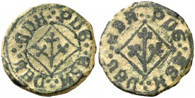 (s. XIV). Lleida. Pugesa. (Cru.C.G. 3753) (Cru.L. 1741, mal descrita). 3,11 g. MBC-.