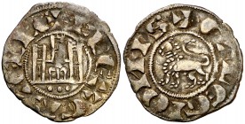 Fernando IV (1295-1312). Marca: tres puntos. Pepión. (AB. 328). 0,77 g. MBC.