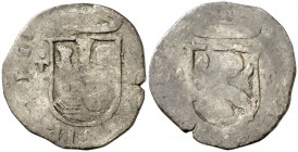 s/d (1568-1574). Felipe II. Toledo. M. 1 cuartillo. (Cal. 878 var) (J.S. A-258). 2,41 g. BC.