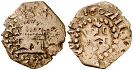 1602. Felipe III. Granada. M. 2 maravedís. (Cal. 691) (J.S. D-92). 0,63 g. Ex Colección de monedas de cobre 22/10/2003, nº 500. Escasa. (MBC-).