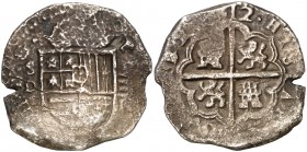 (16)12. Felipe III. Sevilla. D. 4 reales. (Cal. 271). 11,31 g. Oxidaciones. Escasa. (MBC-).