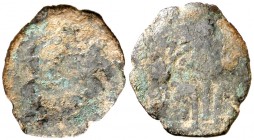 1651. Felipe IV. Valencia. 1 diner. (Cal. 1659). 0,80 g. Concreciones. (BC).