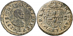 1661. Felipe IV. (Madrid). Y. 16 maravedís. (Cal. 1391) (J.S. M-276). 3,24 g. Busto grande. Escasa. MBC/MBC+.