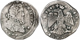 1649. Felipe IV. Messina. IP-MP. 4 taris. (Vti. 191) (MIR 355/21). 10,41 g. MBC.