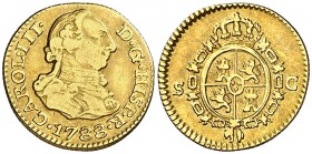 1788. Carlos III. Sevilla. C. 1/2 escudo. (Cal. 808). 1,70 g. MBC-/MBC.