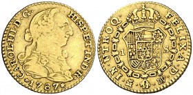 1787. Carlos III. Madrid. DV. 1 escudo. (Cal. 629). 3,30 g. BC+/MBC-.