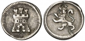 s/d. Carlos IV. Potosí. 1/4 de real. (Cal. 1477, como Fernando VII de La Rioxa). 0,88 g. Rayitas. MBC-.