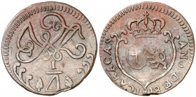 1818. Fernando VII. Caracas. 1 cuarto. (Cal. 1510). 2,63 g. CU. MBC.