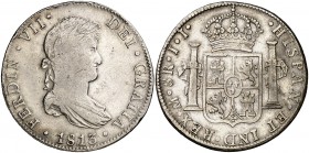 1813. Fernando VII. México. JJ. 8 reales. (Cal. 551). 26,90 g. MBC-/MBC.