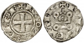 Francia. Carlos I d'Anjou (1246-1285). Provença. Dinero. (Bd. 811). 0,93 g. MBC.