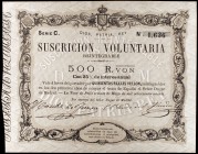 1870. La Tour de Peilz. 500 reales de vellón. (Ed. A207). 30 de mayo. Serie C. EBC-.