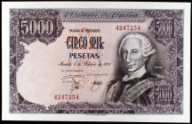 1976. 5000 pesetas. (Ed. E1). 6 de febrero, Carlos III. Sin serie. Escaso. S/C-.