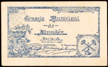 Almadén (Ciudad Real). 25 céntimos. (KG. 81). MBC.