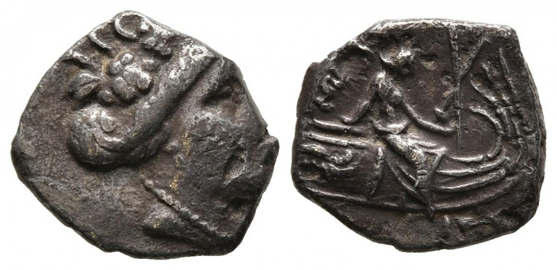 EUBOEA, Histiaia. Tetróbolo. (Ar. 1,36g/13mm). 196-146 a.C. (Seaby 2496; HGC 4, ...