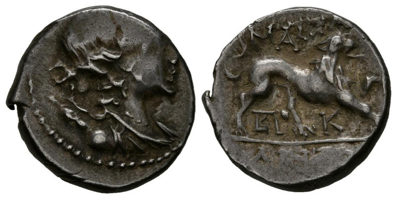GALIA, Masalia. Dracma. (Ar. 2,76g/15mm). 200-150 a.C. (SNG Copenhagen 764-773)....