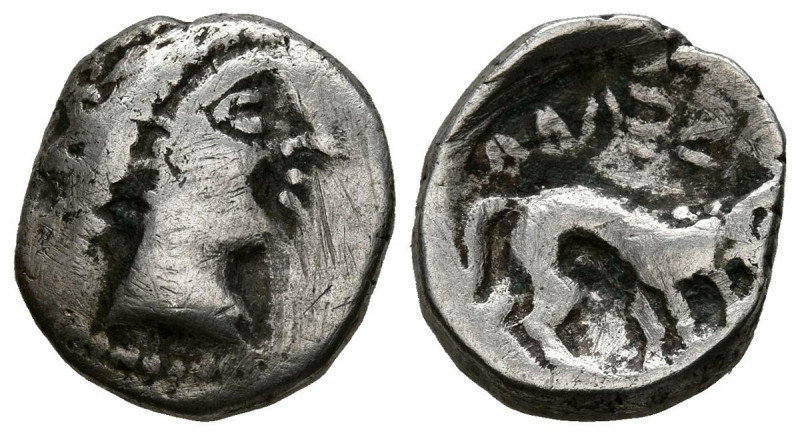 GALIA, Masalia. Dracma de imitación francesa. (Ar. 2,63g/14mm). Siglo I a.C. (BM...