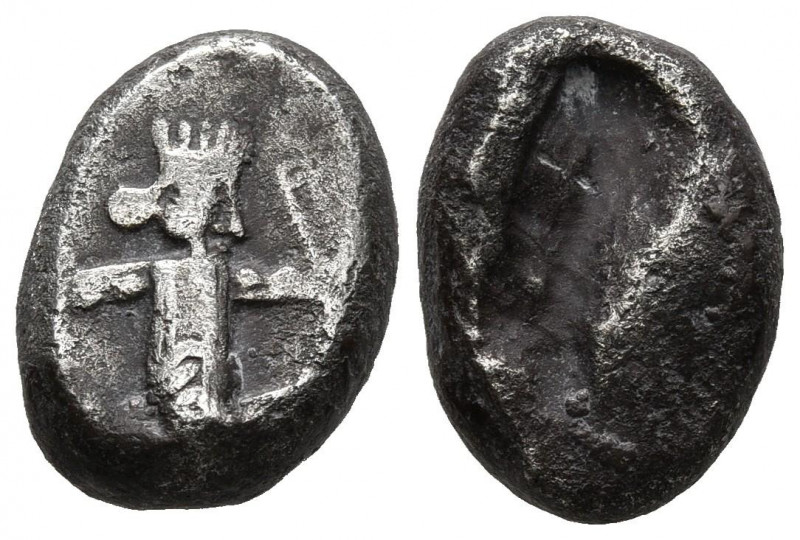 IMPERIO AQUEMENIDA, Tiempo de Xerxes II a Artaxerxes II. Siglos. (Ar. 4,44g/16mm...