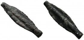 MOESIA, Istros. Moneda tipo flecha. (Ae. 4,17g/37mm). Siglo VI-Siglo V a.C. (SNG BM Black Sea 218). MBC+.