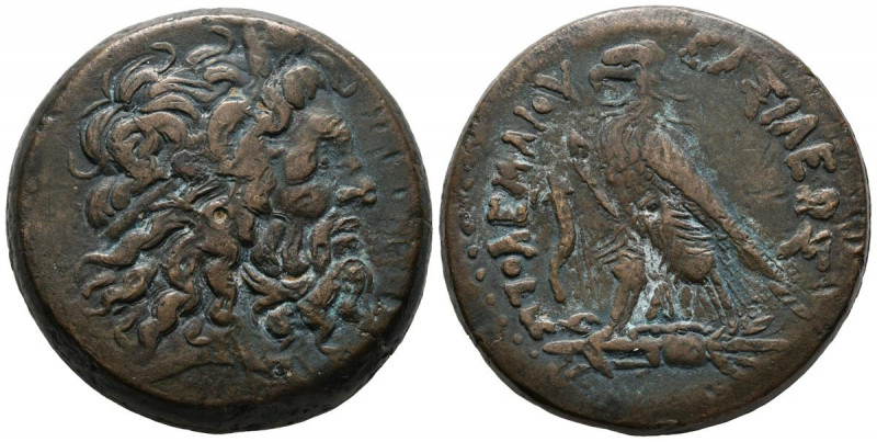 REINO PTOLEMAICO, Ptolomeo IV Philopator. Dracma. (Ae. 65,29g/40mm). 222-205 a.C...