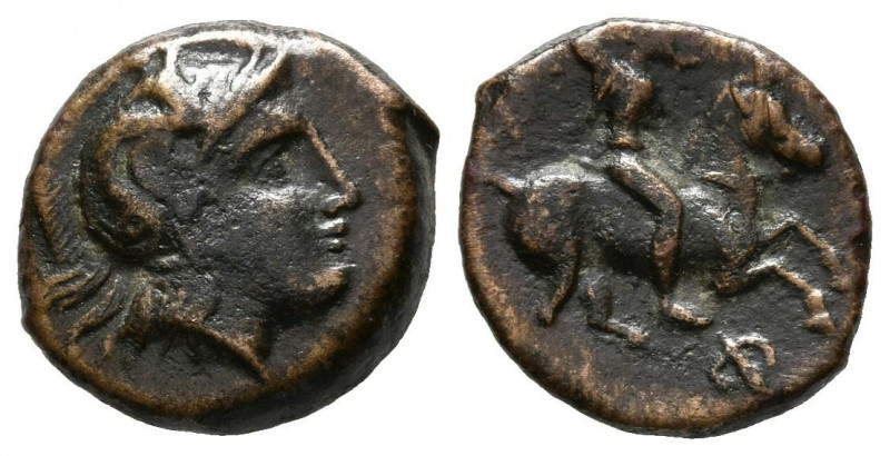 TESALIA, Pharsalos. Chalkous. (Ae. 1,48g/12mm). 450-400 a.C. (BCD Thessaly 667)....