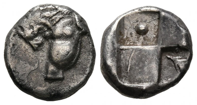 TRACIA, Chersonesos. Hemidracma. (Ar. 2,31g/13mm). 400-350 a.C. (Seaby 1607). An...