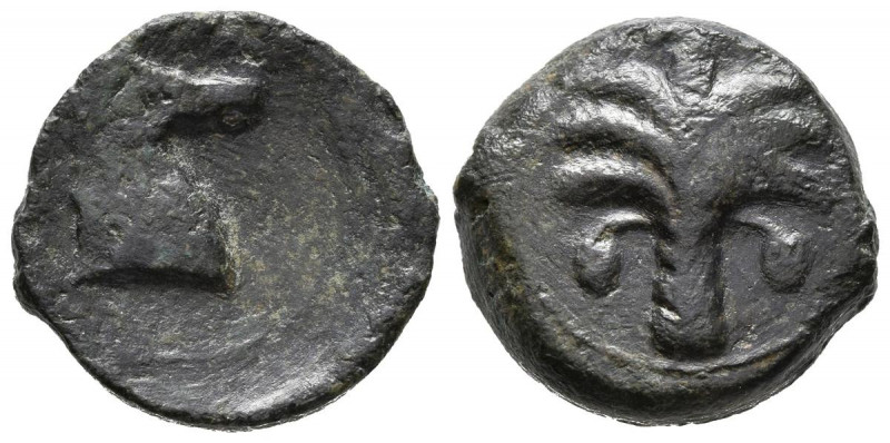 CARTAGONOVA (Cartagena, Murcia). 1/2 Calco. (Ae. 6,10g/18mm). 220-215 a.C. (FAB-...