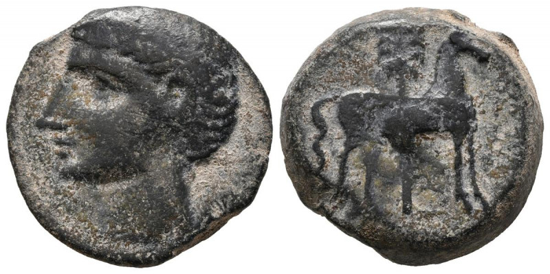 CARTAGONOVA (Cartagena, Murcia). Calco. (Ae. 10,54g/23mm). 220-205 a.C. (FAB-552...