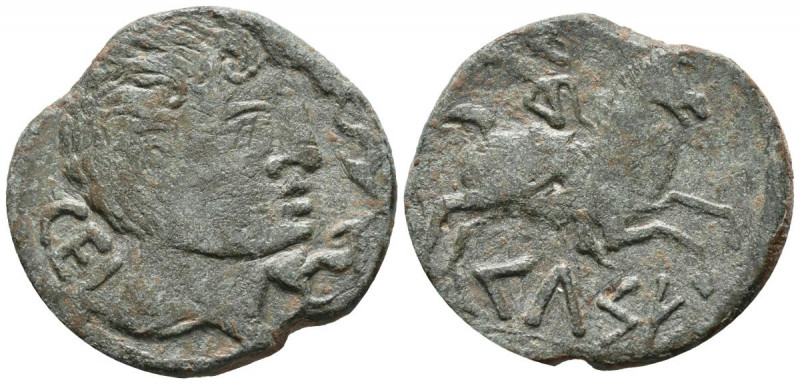 CELSE (Velilla del Ebro, Zaragoza). As. (Ae. 14,74g/32mm). 120-50 a.C. (FAB-773)...