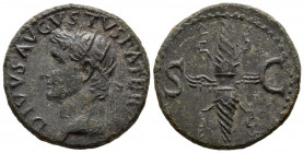 DIVO AUGUSTO. As. (Ae. 11,63g/27mm). 34-37 d.C. Roma. (RIC 83). Anv: Busto radiado de Augusto a izquierda, alrededor leyenda: DIVVS AVGVSTVS PATER. Re...