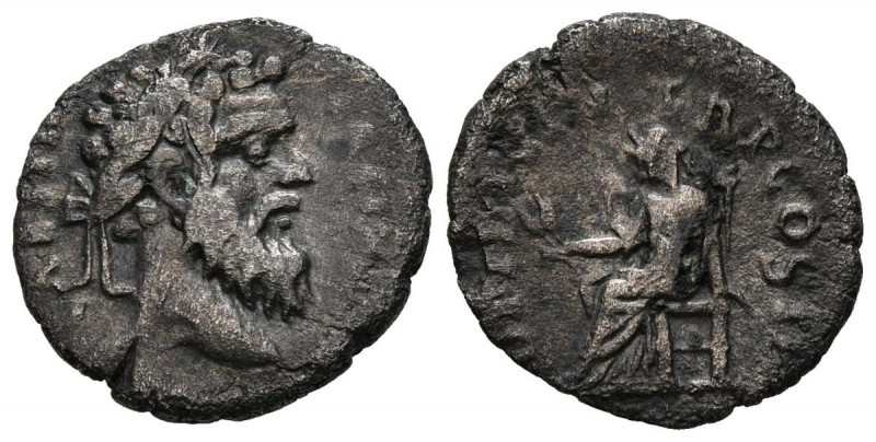 PERTINAX. Denario. (Ar. 2,44g/18mm). 193 d.C. Roma. (RIC 8a). Anv: Cabeza laurea...
