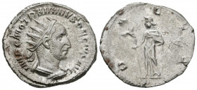 TRAJANO DECIO. Antoniniano. (Ar. 4,44/23mm). 250-251 d.C. Roma. (RIC 12b). Anv: Busto radiado y drapeado de Trajano Decio a derecha, alrededor leyenda...