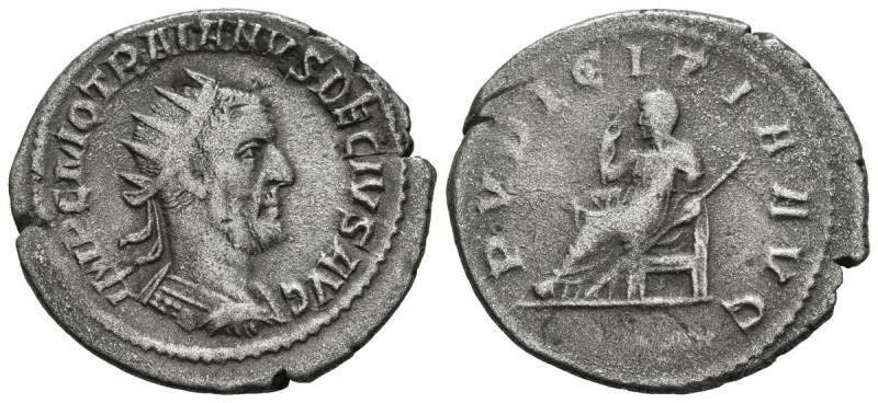TRAJANO DECIO. Antoniniano. (Ar. 4,11g/24mm). 249-251 d.C. Antioquía. (RIC 46a)....