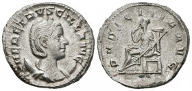 HERENNIA ETRUSCILLA. Antoniniano. (Ar. 3,97g/22mm). 250 d.C. Roma. (RIC 59b). Anv: Busto diademado y drapeado de Herennia Etruscilla a derecha, alrede...