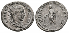 HERENIO ETRUSCO. Antoniniano. (Ar. 4,73g/21mm). 250-251 d.C. Roma. (RIC 147c). Anv: Busto radiado y drapeado de Herenio Etrusco a derecha, alrededor l...