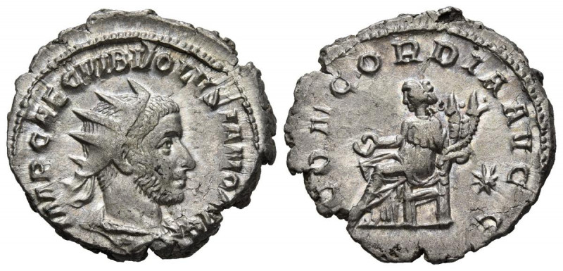VOLUSIANO. Antoniniano. (Ar. 3,91g/22mm). 253 d.C. Roma. (RIC 168). Anv: Busto r...