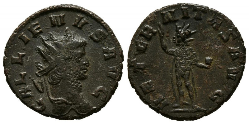 GALIENO. Antoniniano. (Ae. 2,84g/19mm). 260-268 d.C. Roma. (RIC 160). Anv: Cabez...