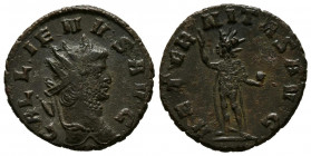 GALIENO. Antoniniano. (Ae. 2,84g/19mm). 260-268 d.C. Roma. (RIC 160). Anv: Cabeza radiada de Gallieno a Galieno, alrededor leyenda: GALLIENVS AVG. Rev...