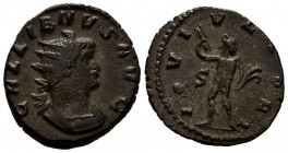 GALIENO. Antoniniano. (Ae. 3,26g/20mm). 260-261 d.C. Roma. (RIC 3,27g/20mm). Anv: Busto radiado y con coraza de Galieno a derecha, alrededor leyenda: ...